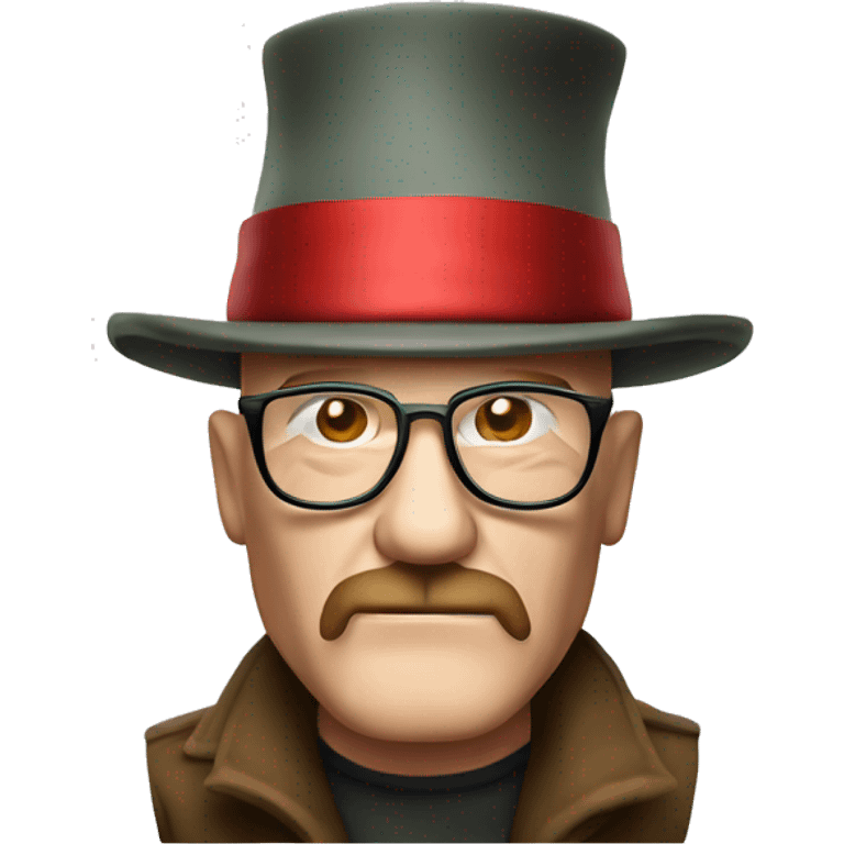 Heisenberg with Christmas hat emoji