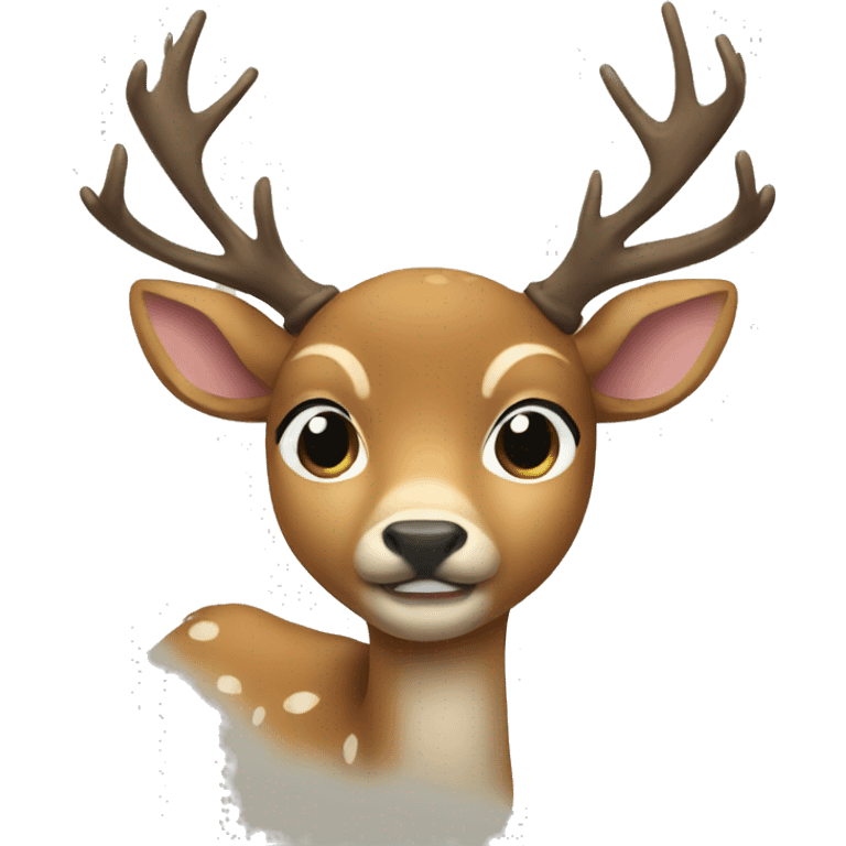 deer with a bow emoji