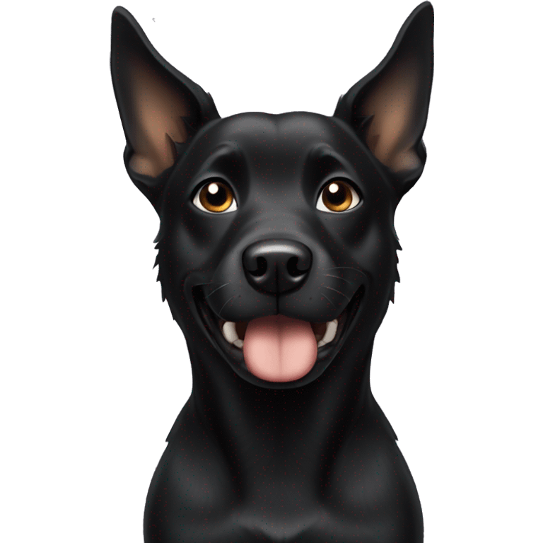 black dog emoji