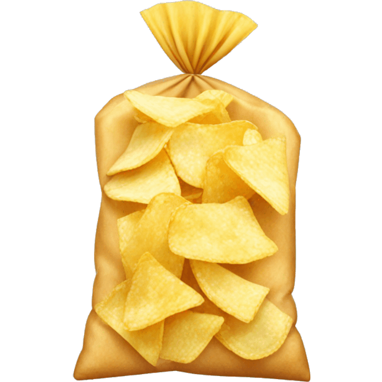 plain bag of chips emoji