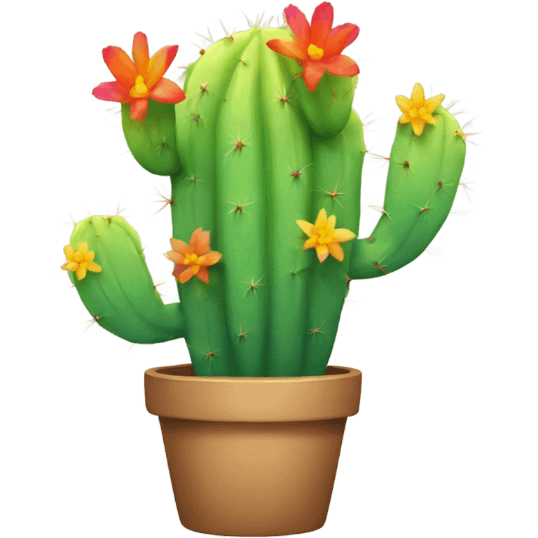 rainbow cactus emoji