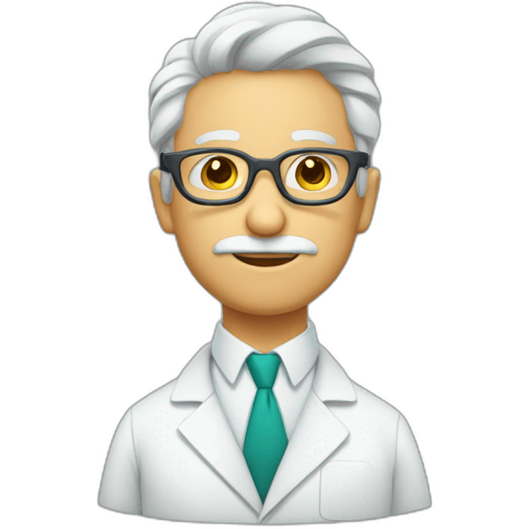 chemist with two glasses emoji