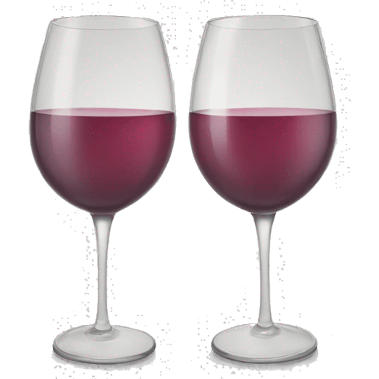 2 wine glasses doing cheers emoji