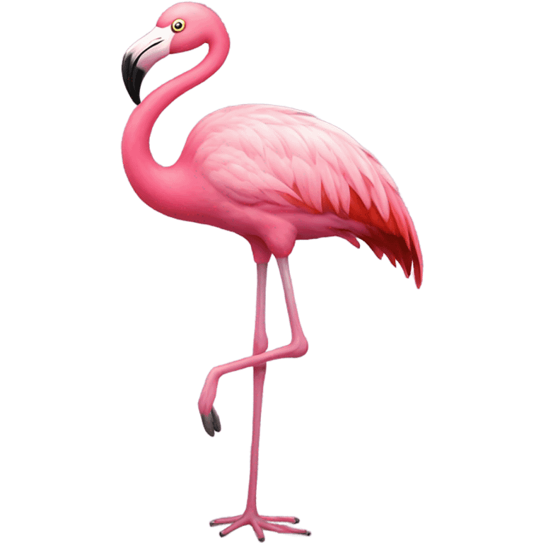 flamingo with star eyes emoji