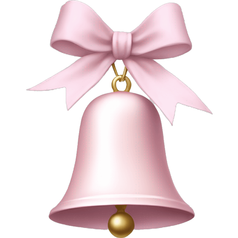 pale pink christmas bell emoji