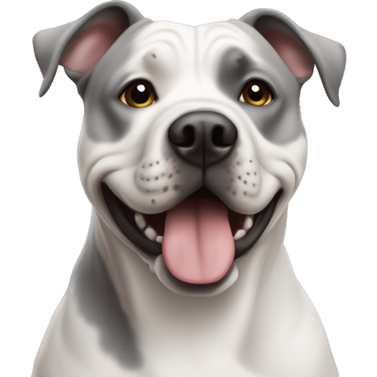 Gray staffordshire terrior  emoji