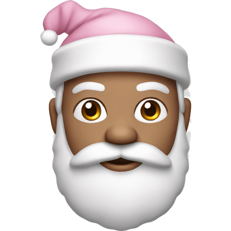 Light Pink Santa Claus with white skin emoji