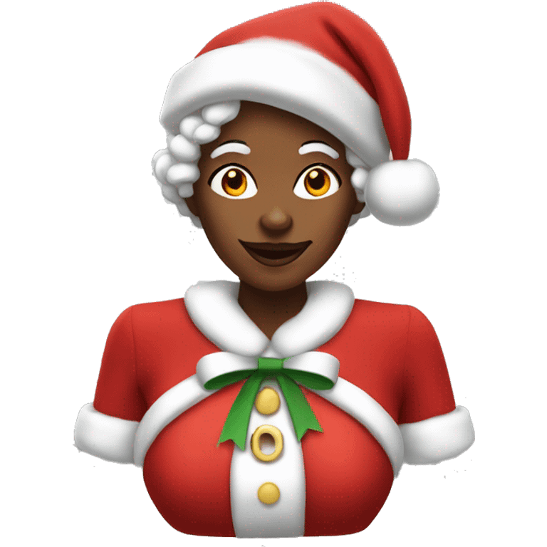 Black Mrs Claus emoji