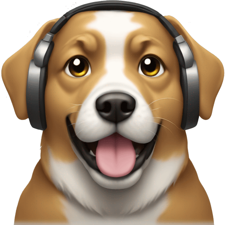 Dog dj emoji