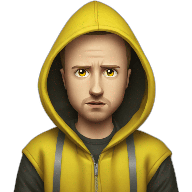 Young Jesse Pinkman sad yellow hood emoji