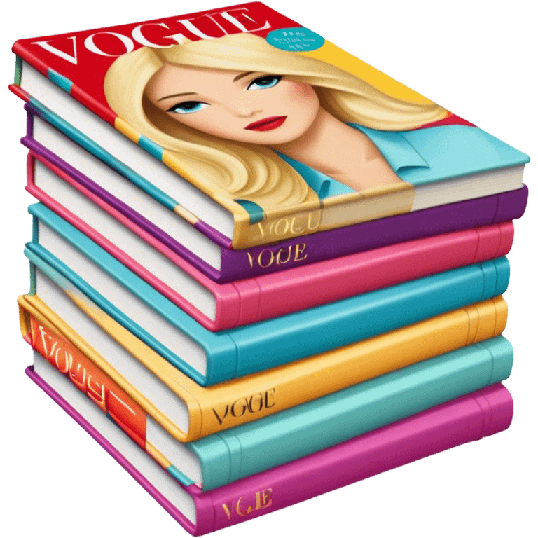 stack of vogue magazines emoji