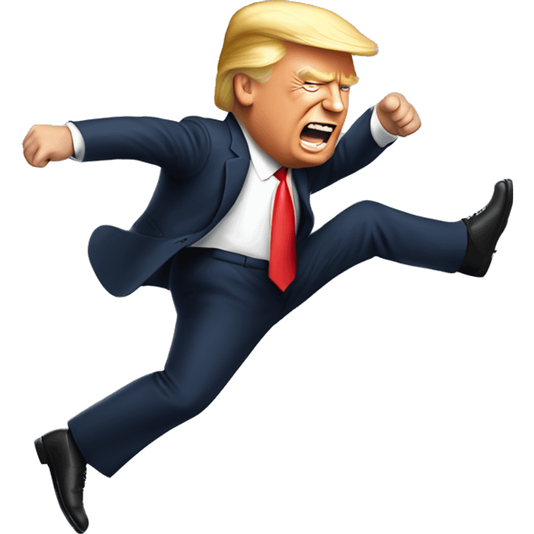 trump does a somersault emoji