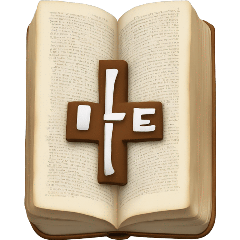 an open bible with the word LIFE written across the pages emoji