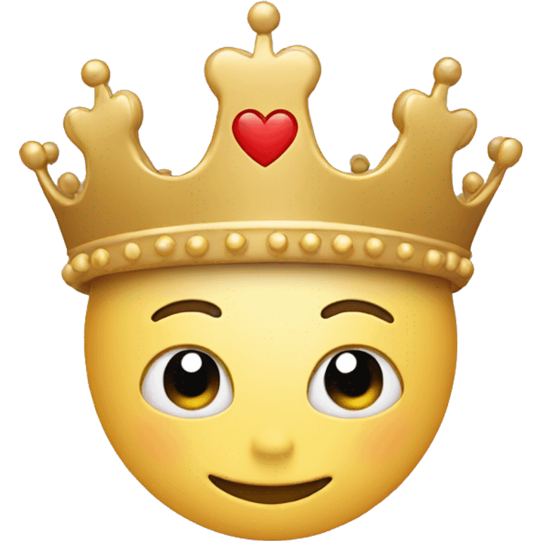 Heart with crown emoji