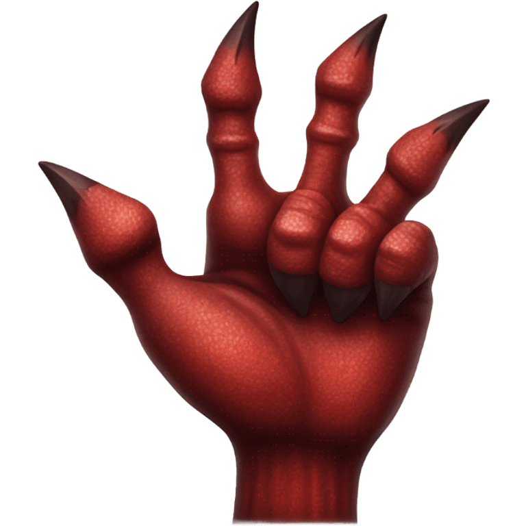 The devil's hand gives a thumbs up emoji