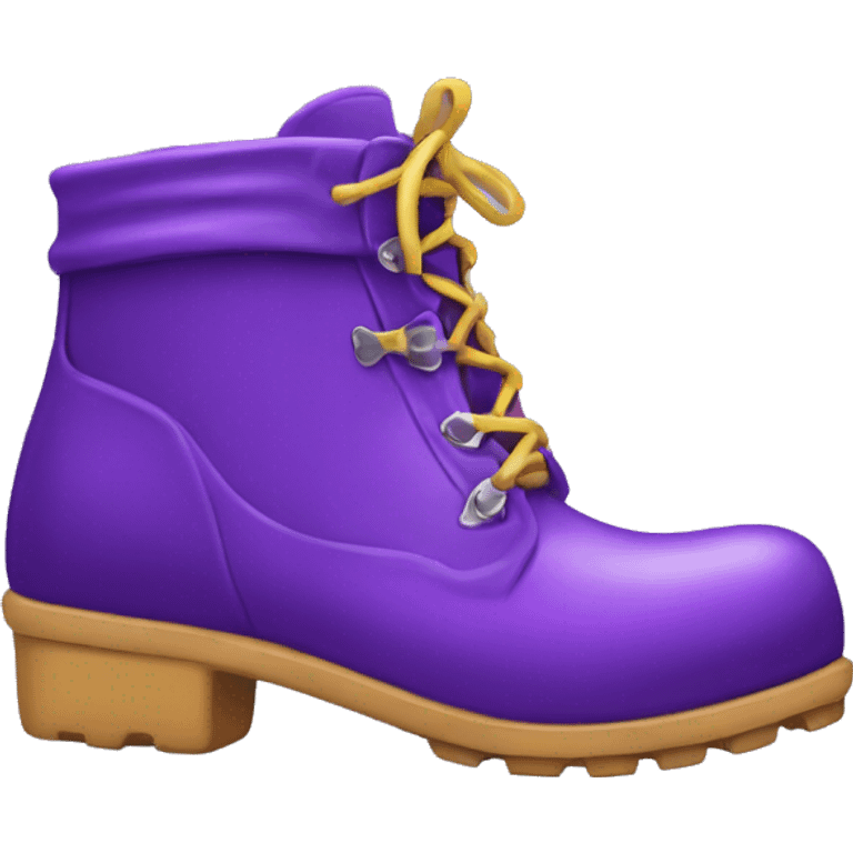 Purple Rain boots  emoji