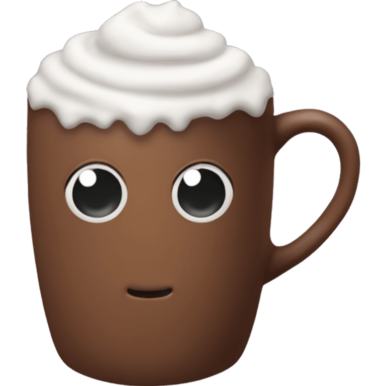 A nice cozy mug of hot cocoa  emoji