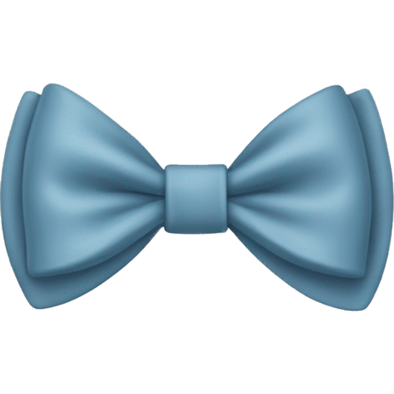 Dusty blue colored bow collar emoji