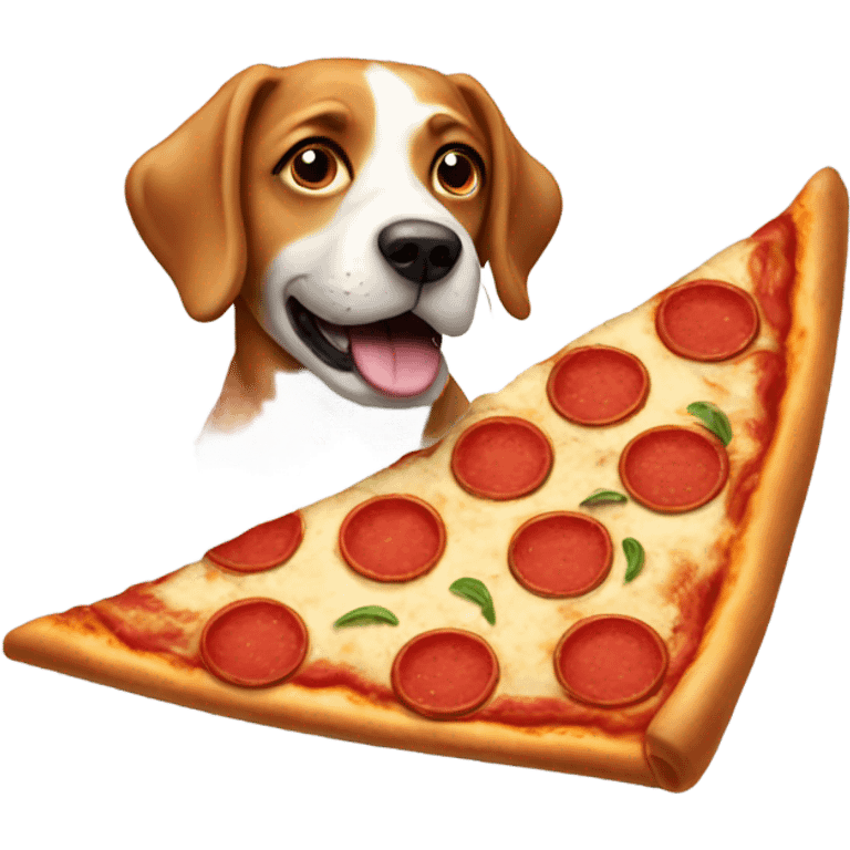 Pizza dog emoji