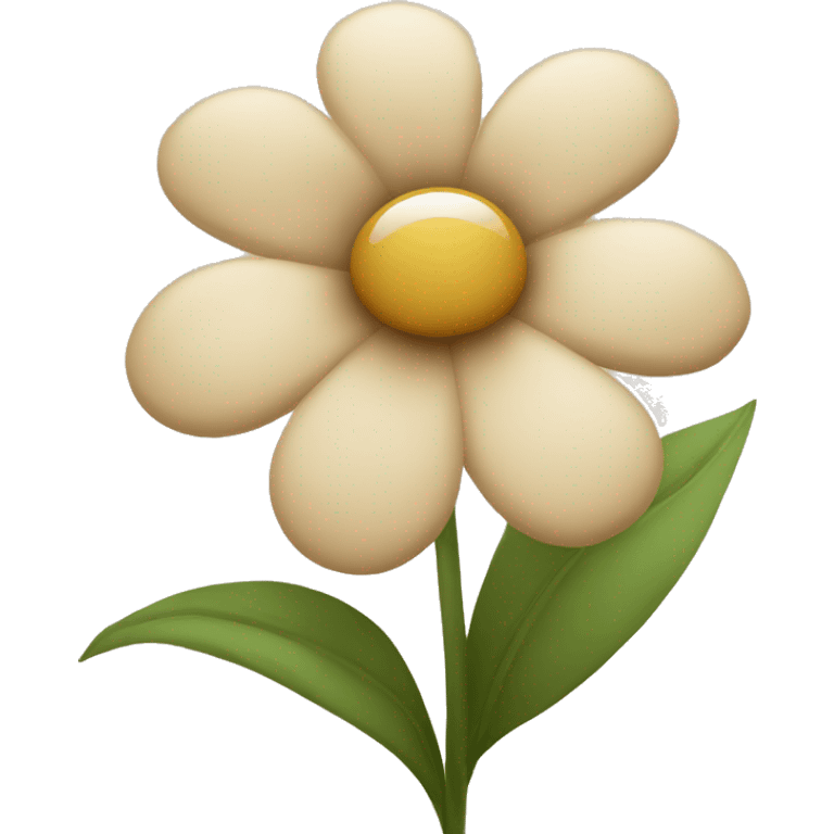 beige flower emoji