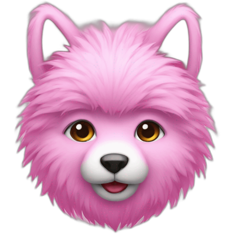 Pink furry emoji