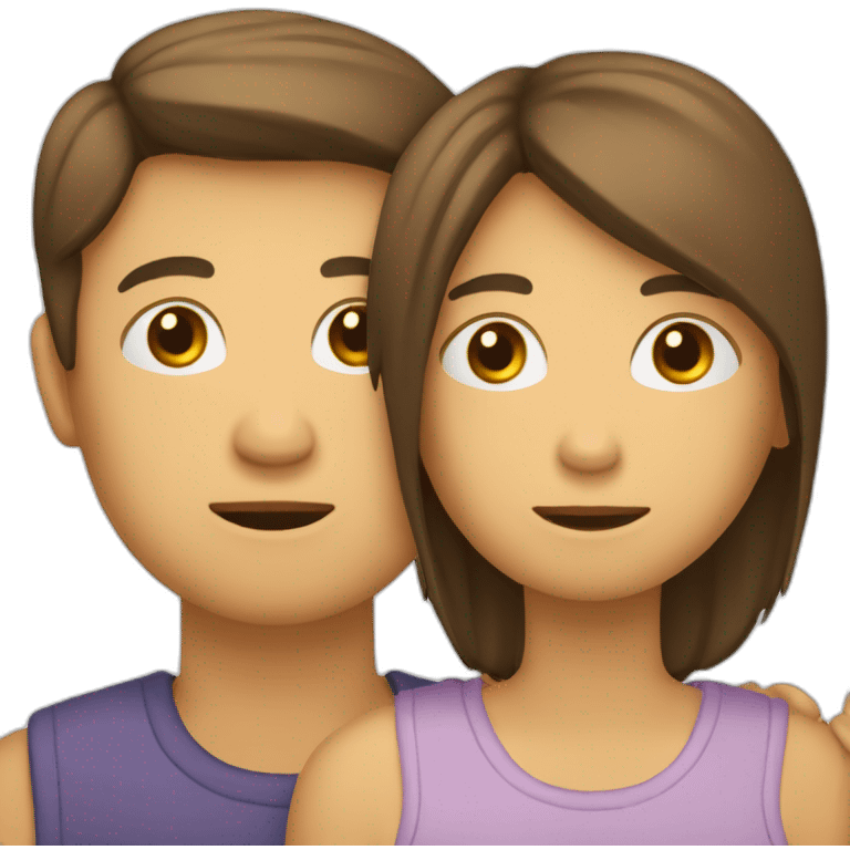 une personne sur le dos d'une autre personne qui est en train de crier emoji