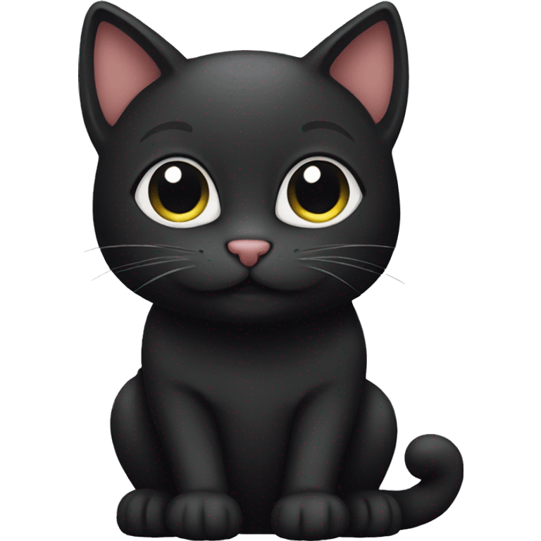 Cute black cat emoji