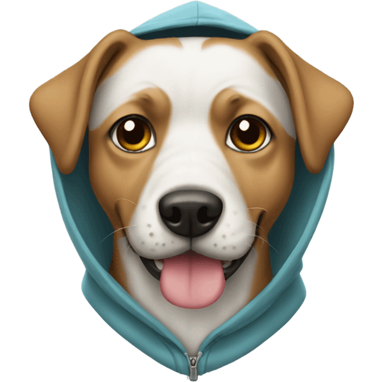 Dog with hoodie emoji