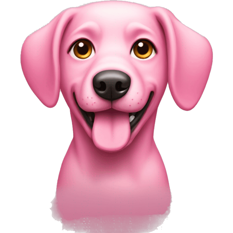 pink dog  emoji