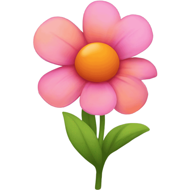 Flower pink and orange of summer  emoji