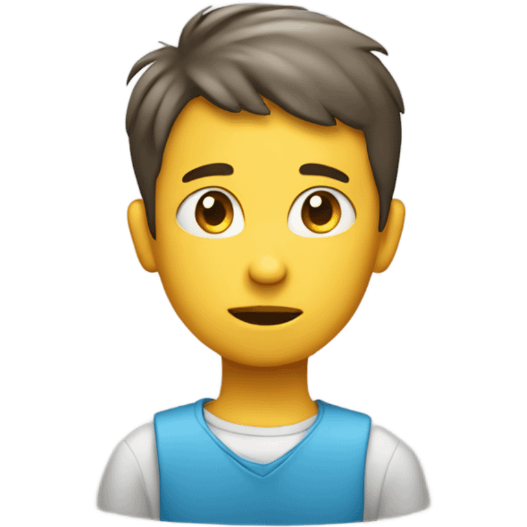 boy with idea focus in his head emoji