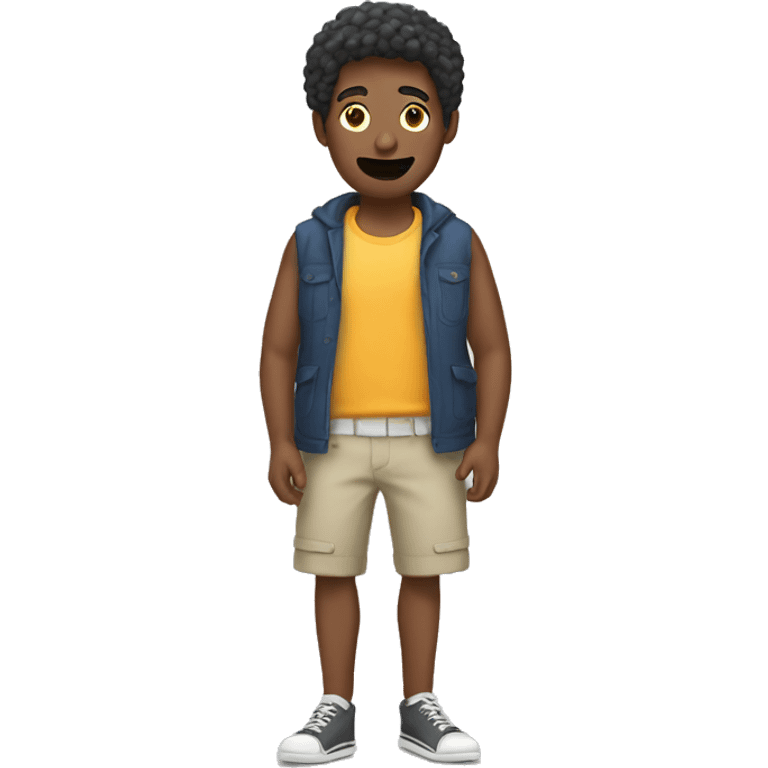 Man wearing shorts emoji