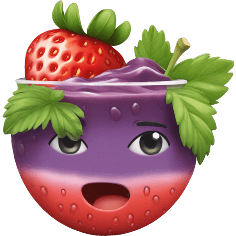 strawberry açai refresher  emoji