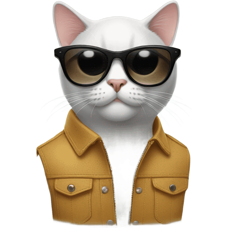 Cat with sunglasses emoji