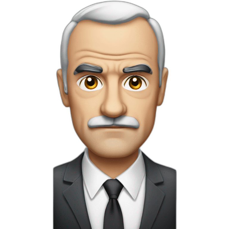 sean connery serious cartoon wearing suit emoji