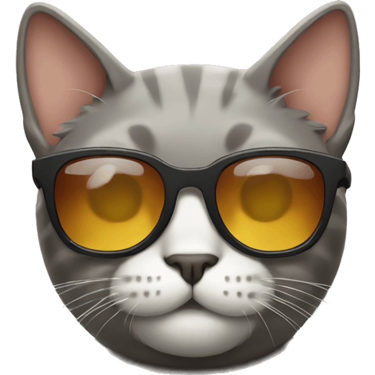 Cat wearing sunglasses  emoji