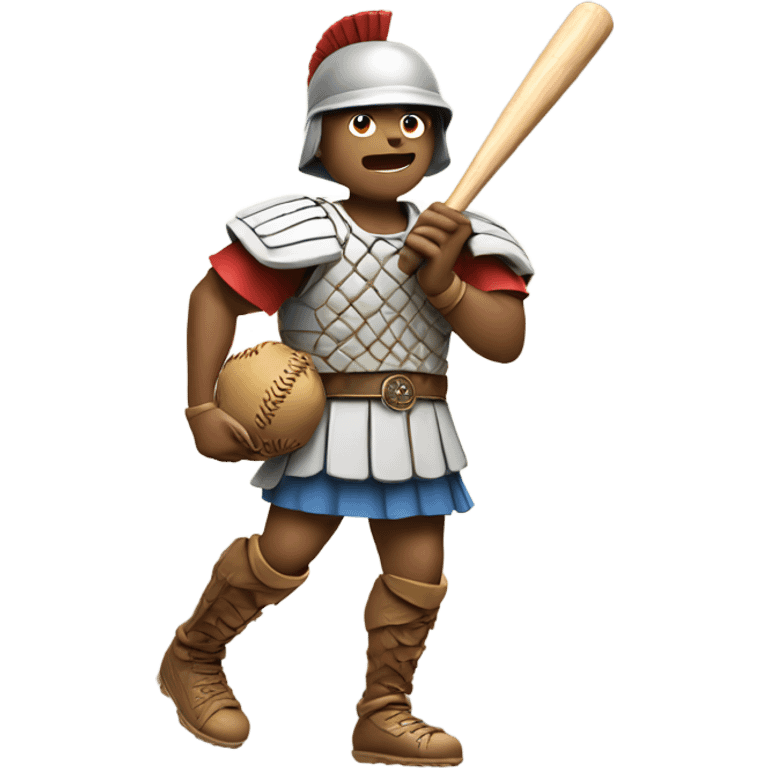 Roman soldier playing baseball emoji