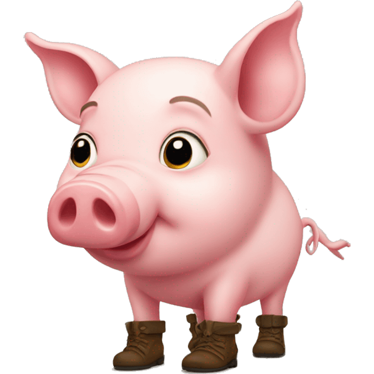 Pig in boots  emoji