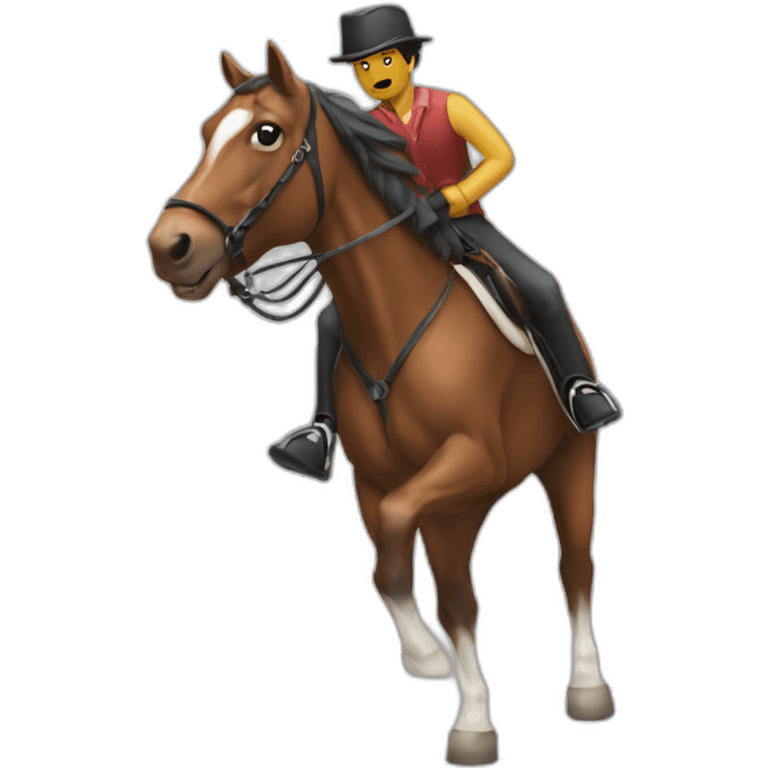 Toc person play a horse emoji