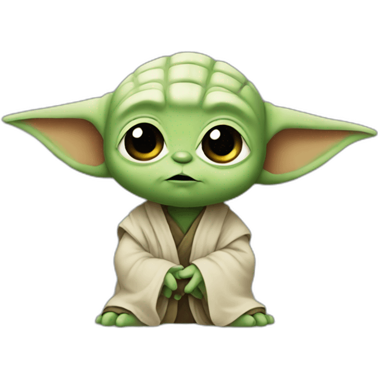 Cute yoda emoji