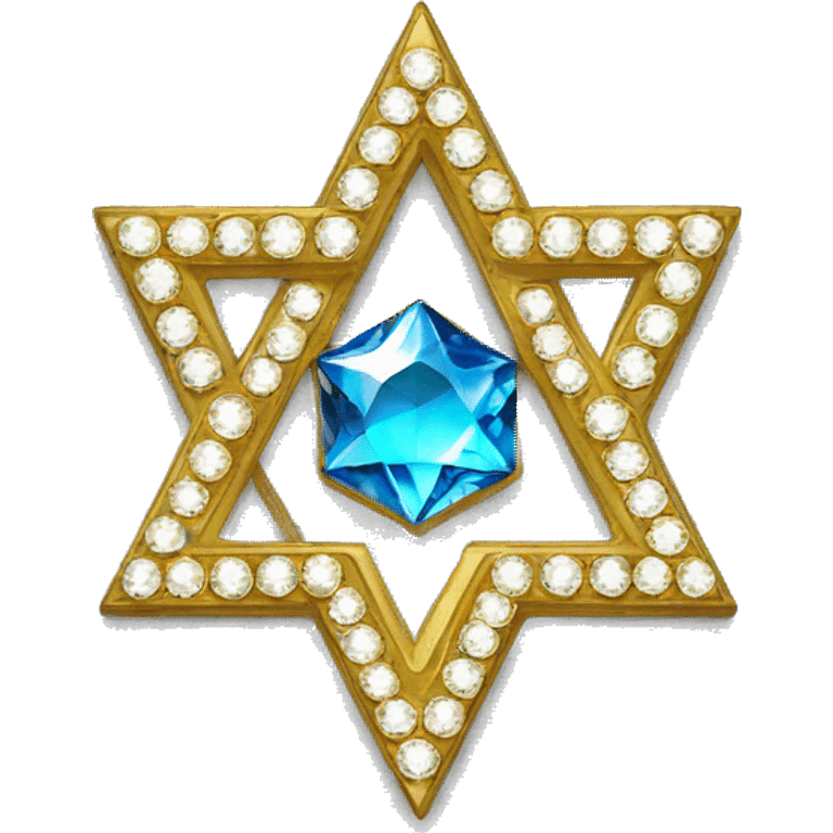 Rhinestone star of David emoji