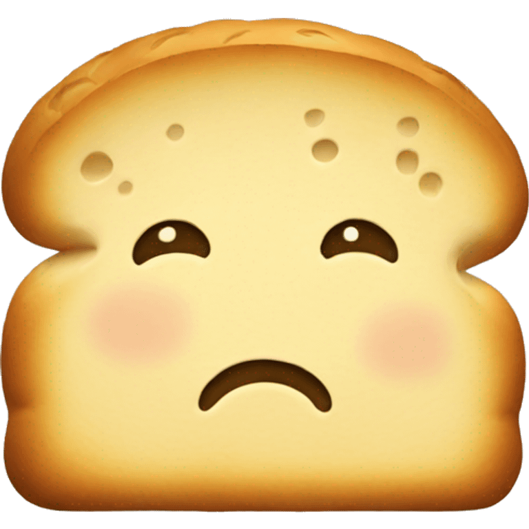 Sad bread emoji