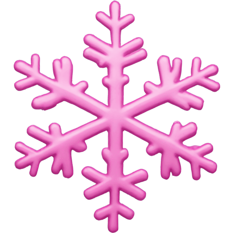 Pink snowflake  emoji