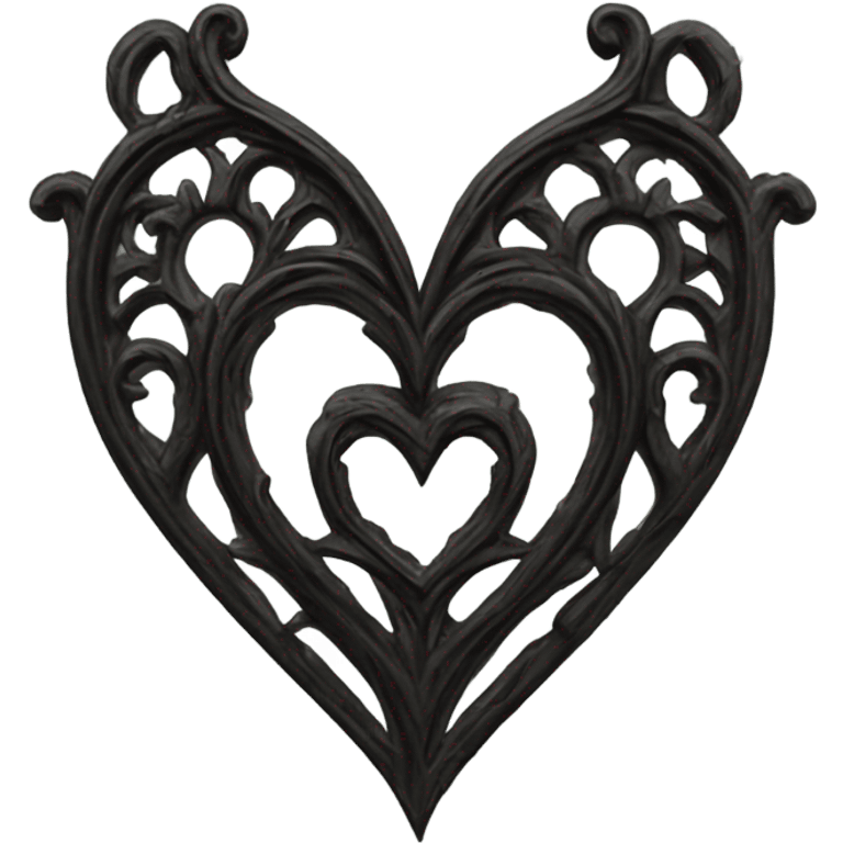 Gothic heart emoji