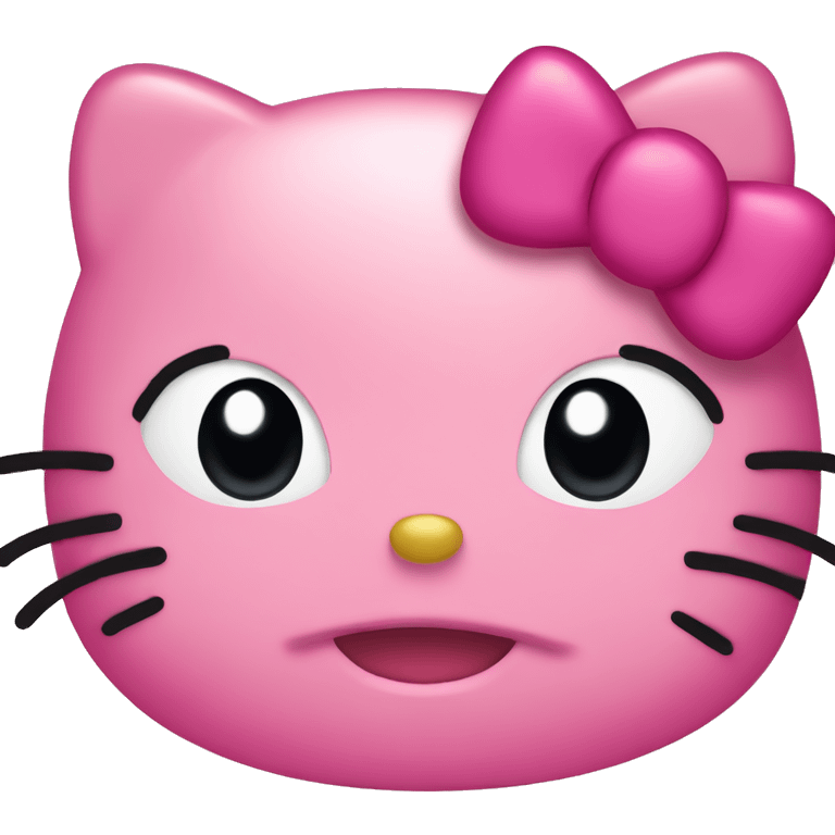 hello kitty winking emoji