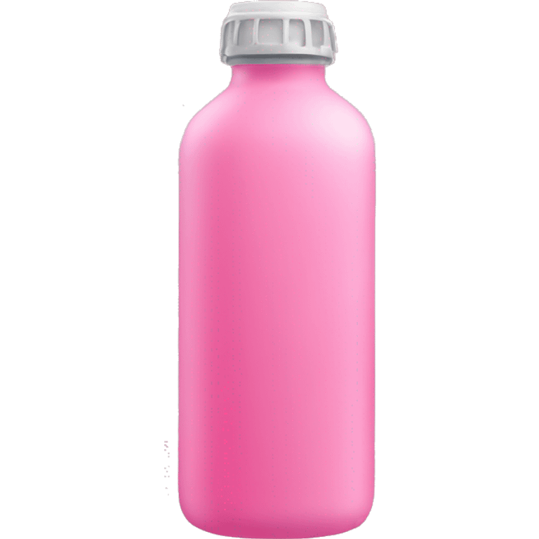 Pink water bottle without a face emoji