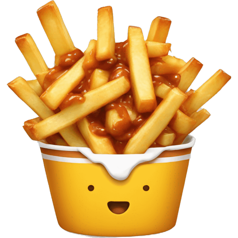 poutine qui mange une poutine emoji