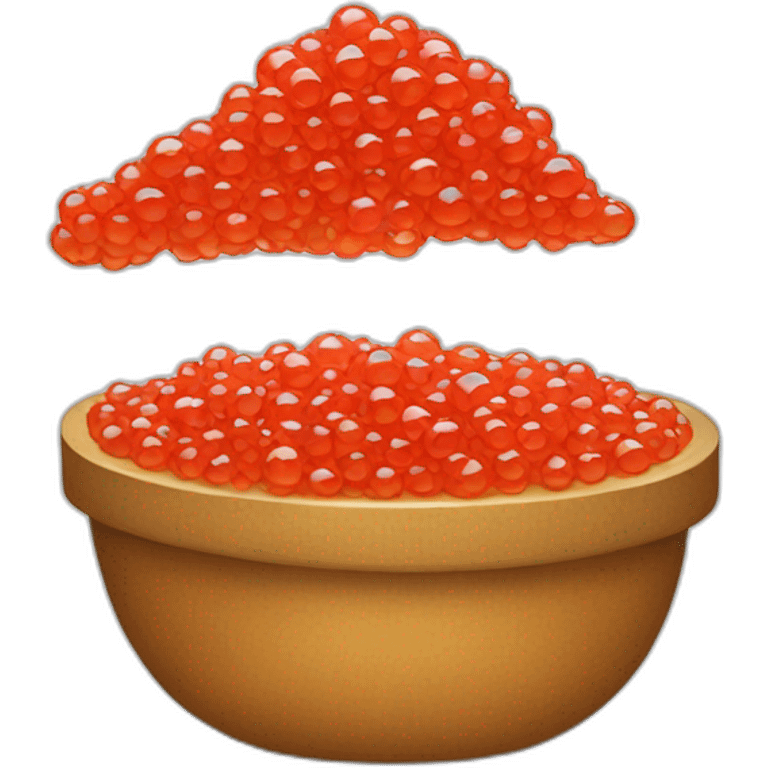 red caviar emoji