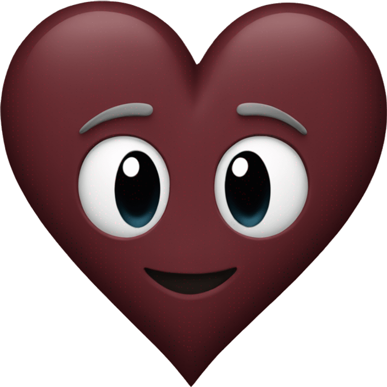 Maroon heart emoji