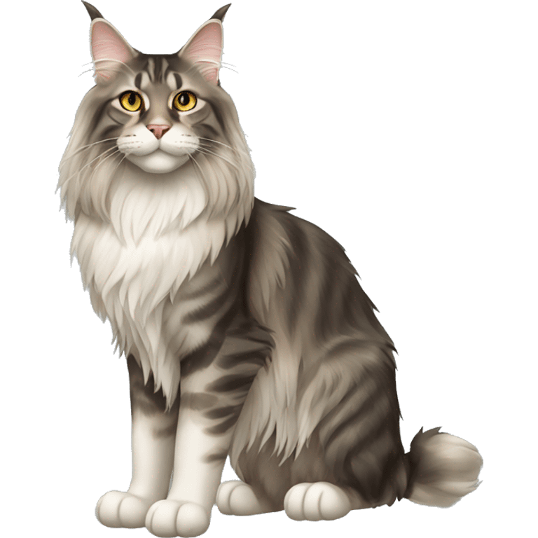 Maine Coon Cat Breed Full Body emoji